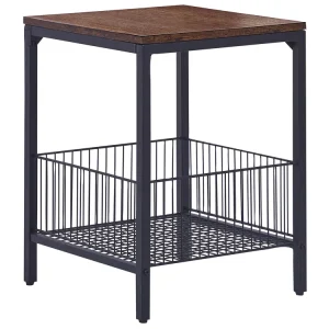 Side Table Dark Wood Noir jais KENNER
