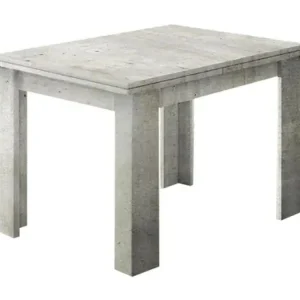 Table à rallonge Dlirol, Console de cuisine auxiliaire, Table extensible, 100% Made Italy, cm 90x90h75, Ciment