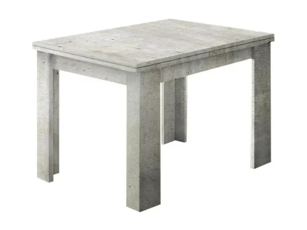 Table à rallonge Dlirol, Console de cuisine auxiliaire, Table extensible, 100% Made Italy, cm 90x90h75, Ciment