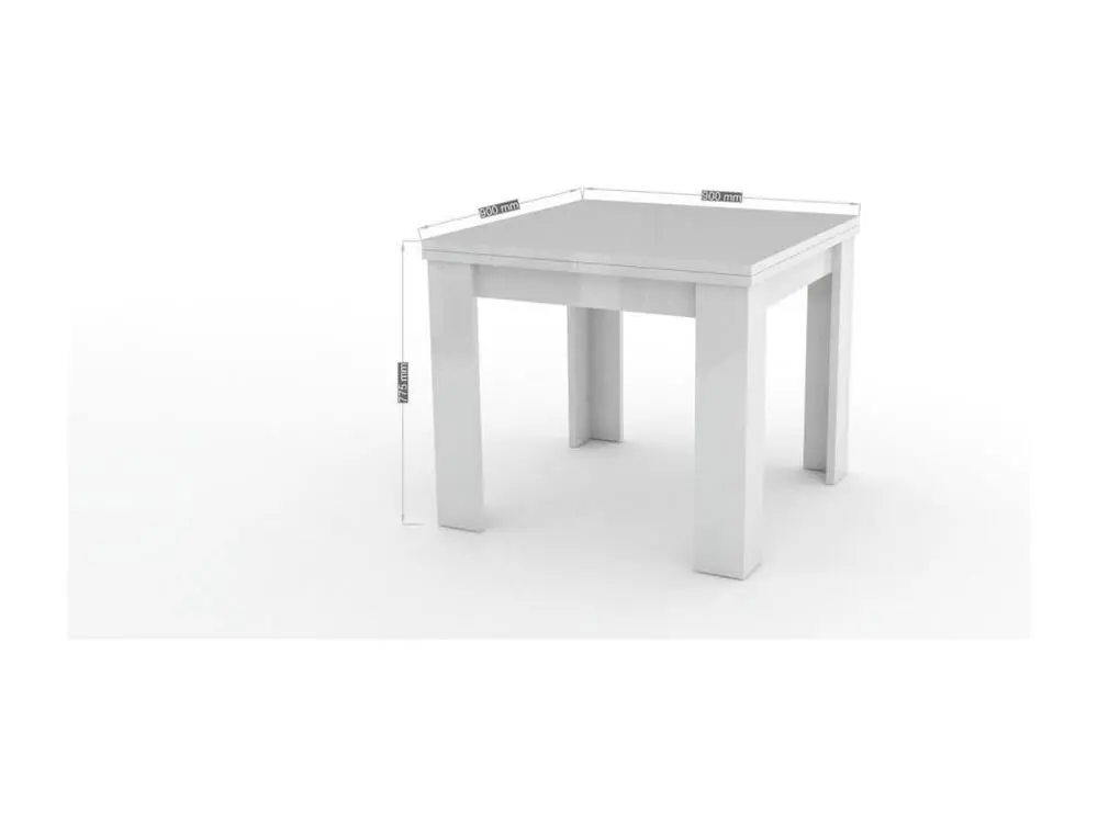 Table à rallonge Dlirol, Console de cuisine auxiliaire, Table extensible, 100% Made Italy, cm 90x90h75, Ciment