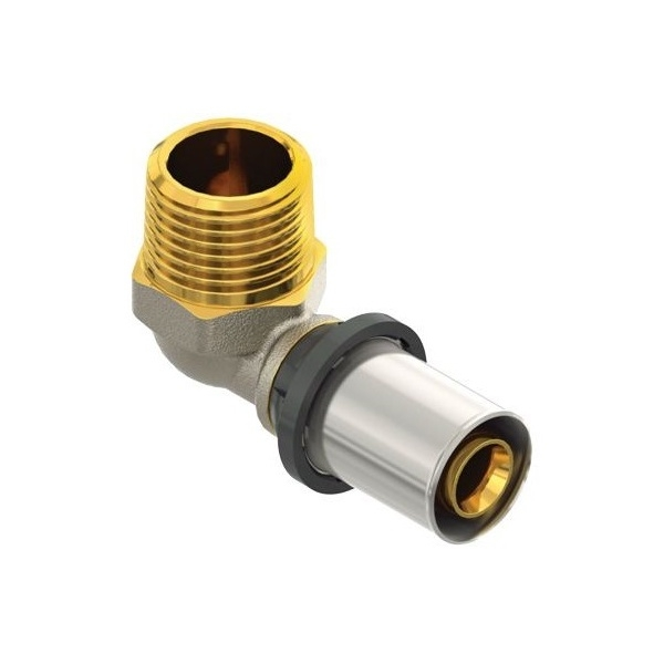 Coude mâle LBP à sertir diamètre 16 mm - à visser filetage 1/2” - FINIMETAL