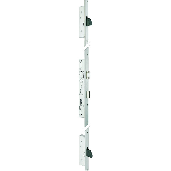 Charnière invisible Serrure multipoints pour menuiserie métallique 6374 têtière U - Axe : 26 mm - pêne dormant - à rouleau...