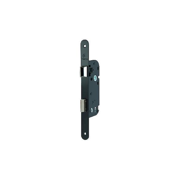 Serrure à larder pour menuiserie bois série 719 étroite - axe 40 mm - majeur L - noir - MARC
