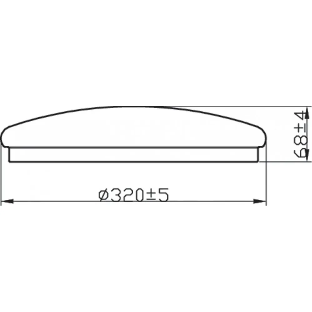 Éco-Énergétique Lumière de plafond LED PHILIPS Canopus IP44 avec 17 watts