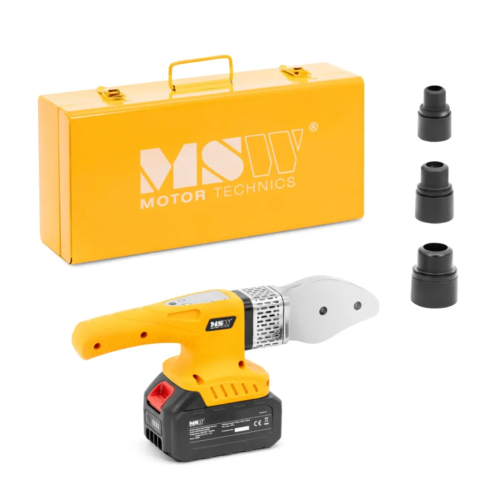Poste à souder électrofusion sans fil 350 watts 20 à 32 mm jusqu'à 320 °c aluminium plastique acier jaune 14_0009734 pour...