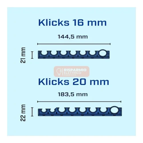 SUPPORTI FISSACORRUGATI MULTIPLI – ELEKTRO SKUTT 1402016 / 1402020 diamètre 20 mm