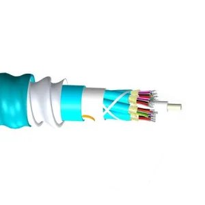 Commscope P-024-DZ-5L-FSUAQ 24 Fiber OM3 Interlocking Armor Plenum Jacket 24 Fiber Single-Unit