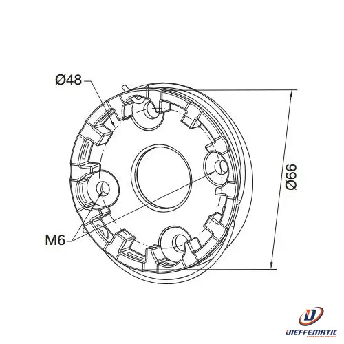 Supporto Compatto Alluminio Nice 625.10010 Automazione Automatismi Originale pour habitation collective