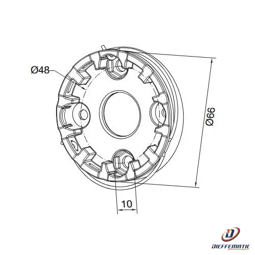 Supporto Compatto Alluminio Nice 625.10010/ Automazione Automatismi Garanzia