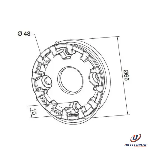 Supporto Compatto Plastica Nice 625.10013 Automazione Automatismi Originale