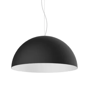 CASSIS Suspension, 1XE27, max 42W, métal, noir mat/blanc, D60cm pour entrée et couloir