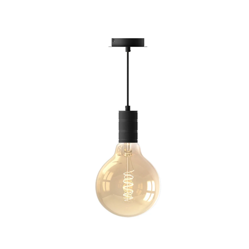 Éclairage LED Haute Luminosité Calex Retro suspension, à 1 lampe, noire