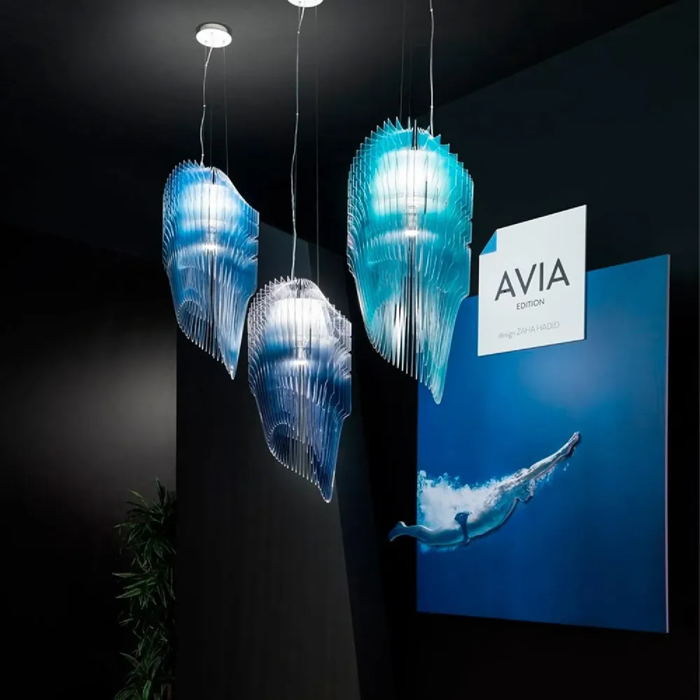 Éclairage LED Haute Luminosité Luminaire suspendu Avia Edition de SLAMP avec éclairage LED