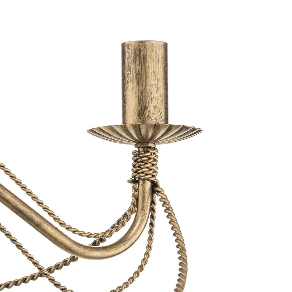 Éclairage LED Haute Luminosité Lustre Tori 3, à 3 lampes, doré