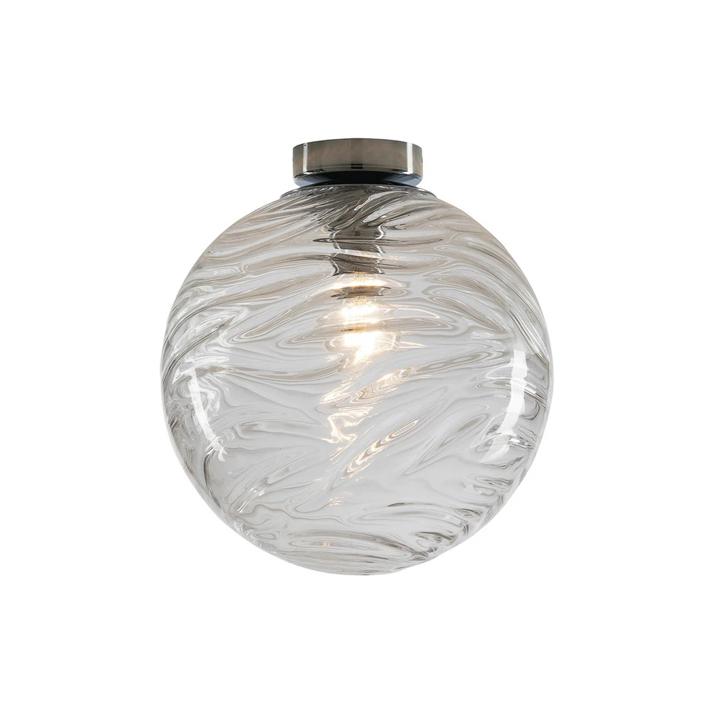 Éclairage LED Haute Luminosité Plafonnier Nereide, verre diaphane