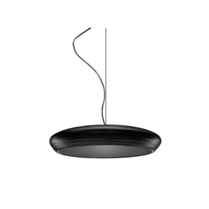 Éclairage LED Haute Luminosité UFO Suspension, 1xE27, max 42W, métal, noir mat, D.60cm