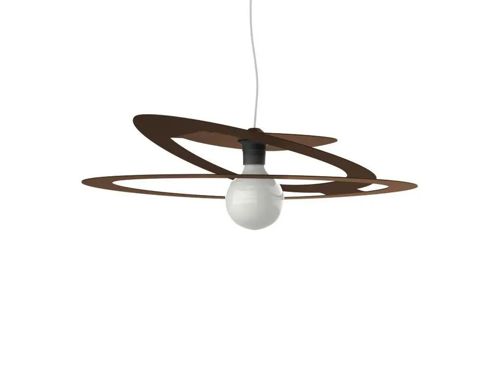 DILATE Suspension, 1X E27, max 42W, métal, rouge cowhide, D.60cm pour plafonds suspendus