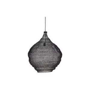 Grande suspension en métal noir Filet House Doctor - 65cm