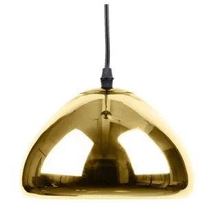 Lampe de plafond design - Lampe suspendue en métal chromé - 18 cm - Nullify Doré pour plafonds suspendus