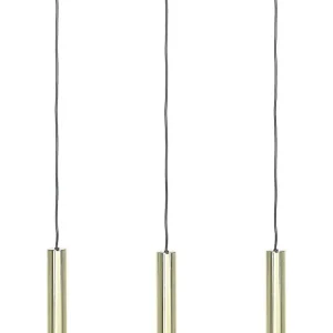 Lampe suspendue à 3 branches cuivre étain BROSNA pour plafonds suspendus