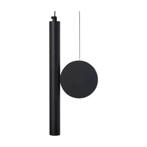 Lampe suspendue LED en métal noir DAMAS pour plafonds suspendus