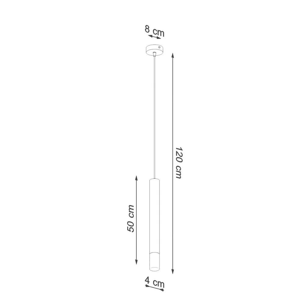Lampe suspendue en métal Wezyr 1 avec éclairage LED de SOLLUX | Garantie 2 Ans