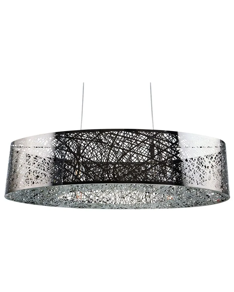 Lampe suspension argenté SEVESO IP44 pour salle de bain