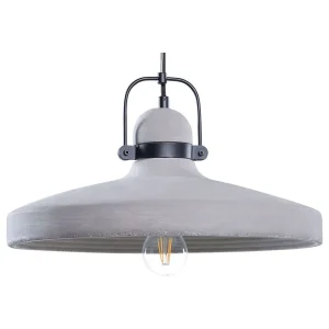 Lampe suspension en béton gris NOATAK IP44 pour salle de bain