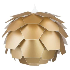 Lampe suspension dorée SEGRE portatif (Carré 30x30cm)