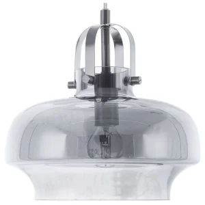 Lampe suspension gris clair WILTZ avec fixation réglable