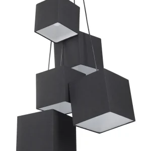 Lampe suspension noir MESTA Sans outil d'installation