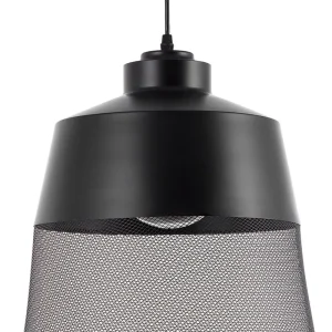 Lampe suspension noir MUGA IP44 pour salle de bain