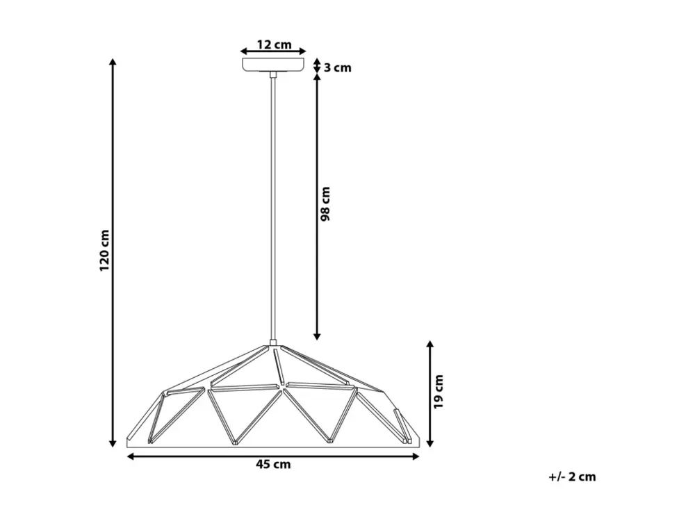 Lampe suspension noir SENIA | Garantie 2 Ans