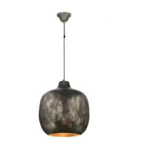 Lampe Suspension Rétro "Sawyer" 43cm Or