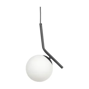 Lampe suspension en verre noire WAPITI | Garantie 2 Ans