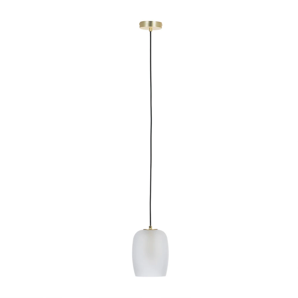 Lucande Taylan suspension 1 lampe abat-jour verre avec LED intégrée non remplaçable
