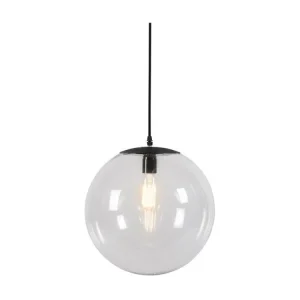Luminaire de plafond design contemporain Suspension actuel transparente 35 cm - Pallon