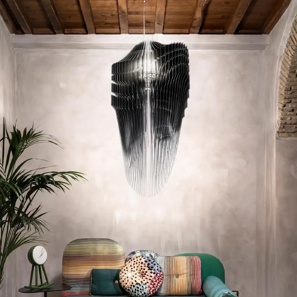 Luminaire de plafond design contemporain Suspension Avia M avec éclairage LED par SLAMP