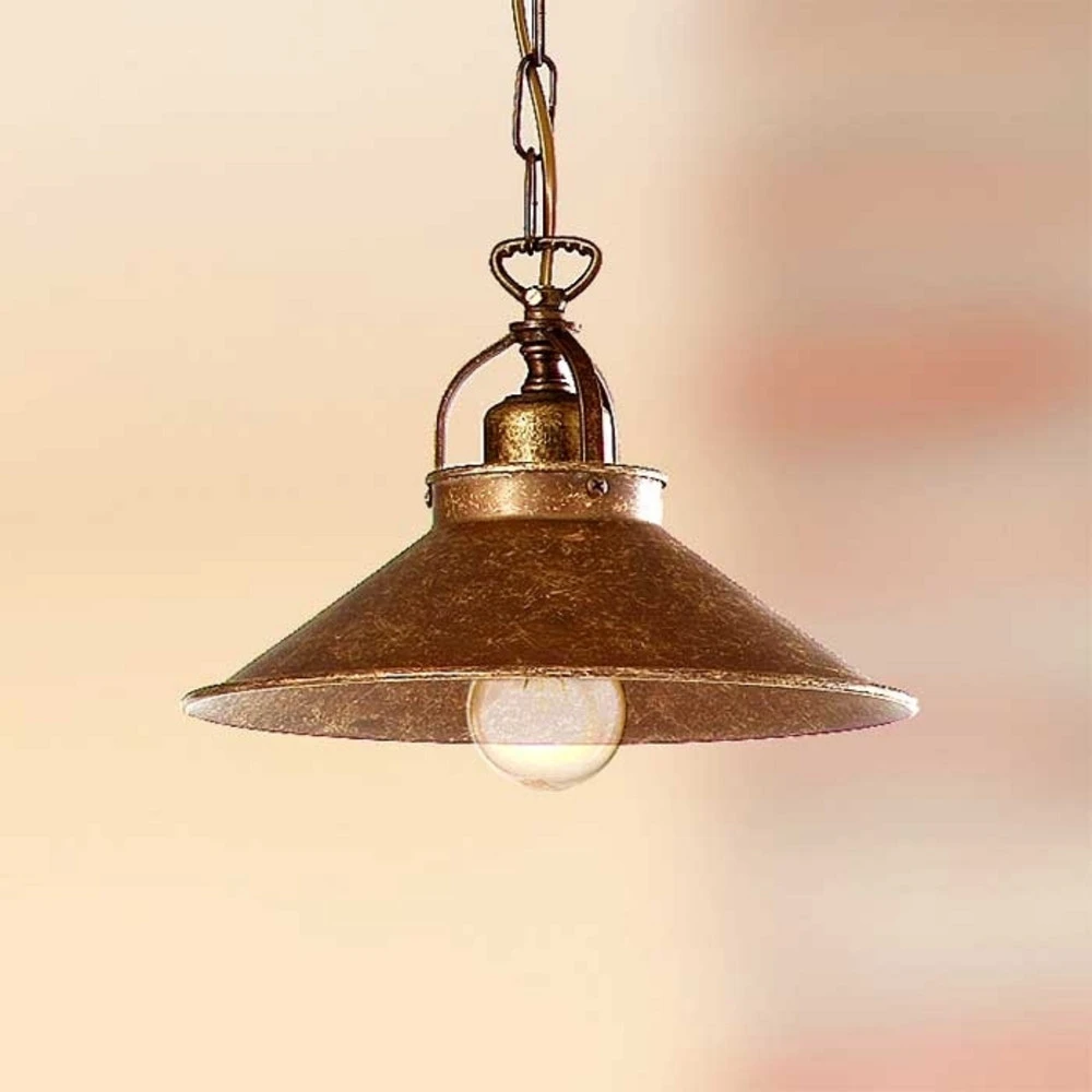 Luminaire de plafond design contemporain Suspension rustique BRUNO 25 cm