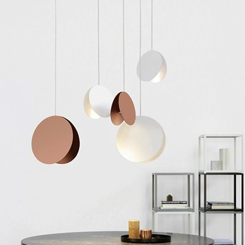 Luminaire de plafond encastrable Luminaire suspendu plié pour salle à manger, luminaire suspendu contemporain en métal