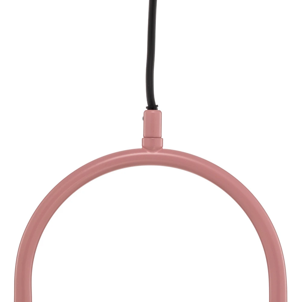 Luminaire de plafond encastrable Suspension Samba, à 1 lampe, rose/blanc