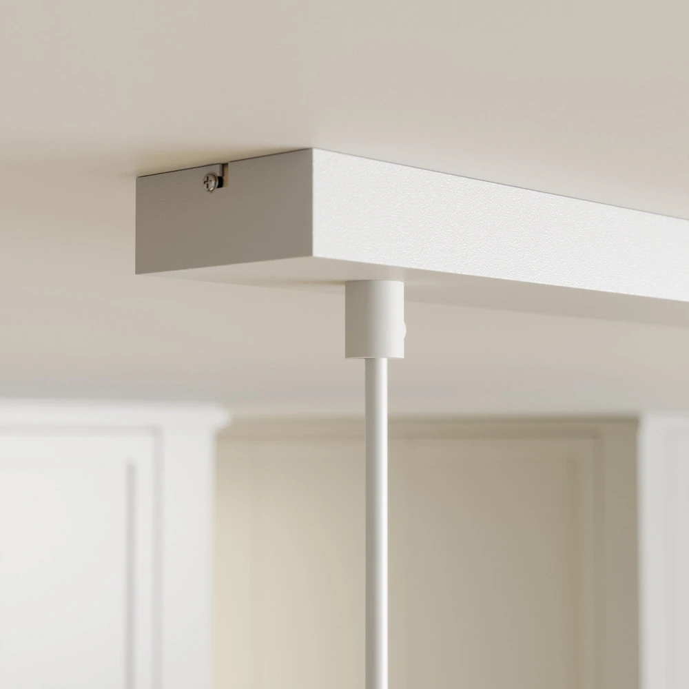 Luminaire de plafond encastrable Suspension Sool, blanche, à 3 lampes