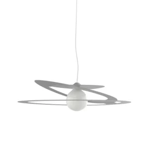 Luminaire de plafond à panneaux DILATE Suspension, 1X E27, max 42W, métal, jaune, D.60cm