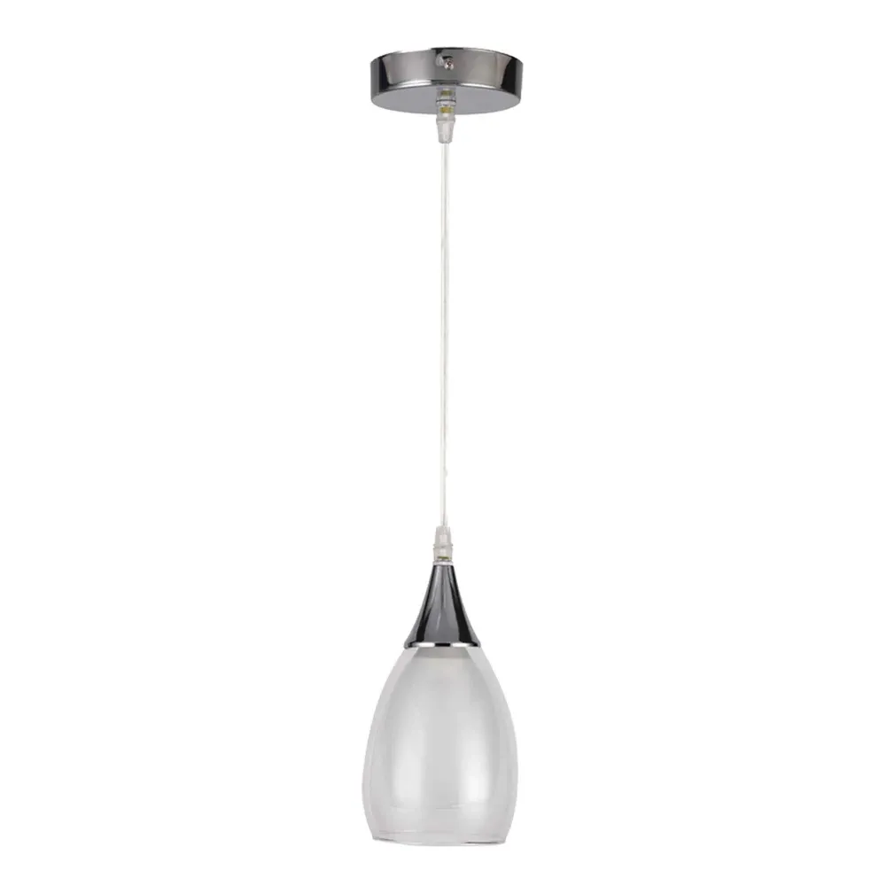 Luminaire suspendu blanc à 1 lumière de la collection Repley, 4,7" x 67,4"