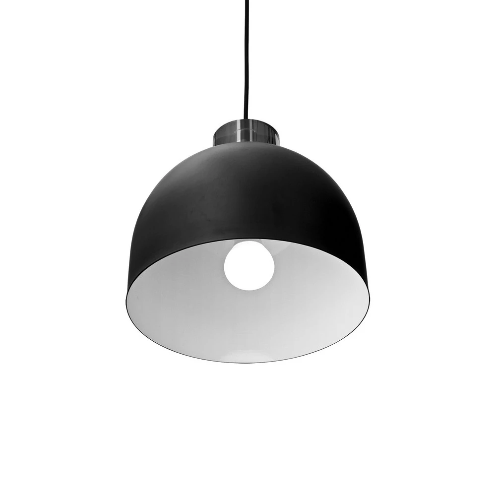 Lustre Cristal Premium AYTM Suspension Luceo, ronde, noire, Ø 28 cm