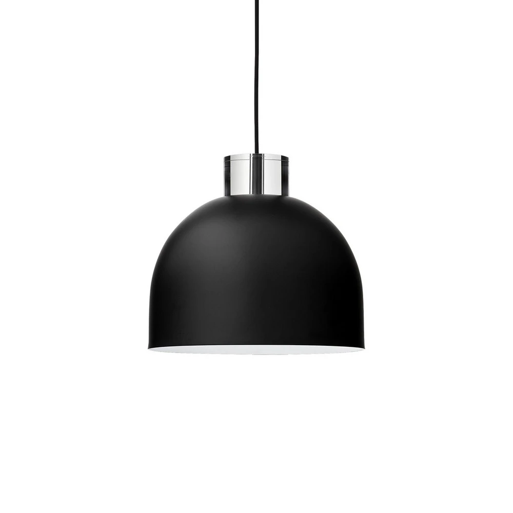 Lustre Cristal Premium AYTM Suspension Luceo, ronde, noire, Ø 28 cm