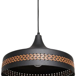 Lustre Cristal Premium Lampe suspendue en métal noir MAMEYES