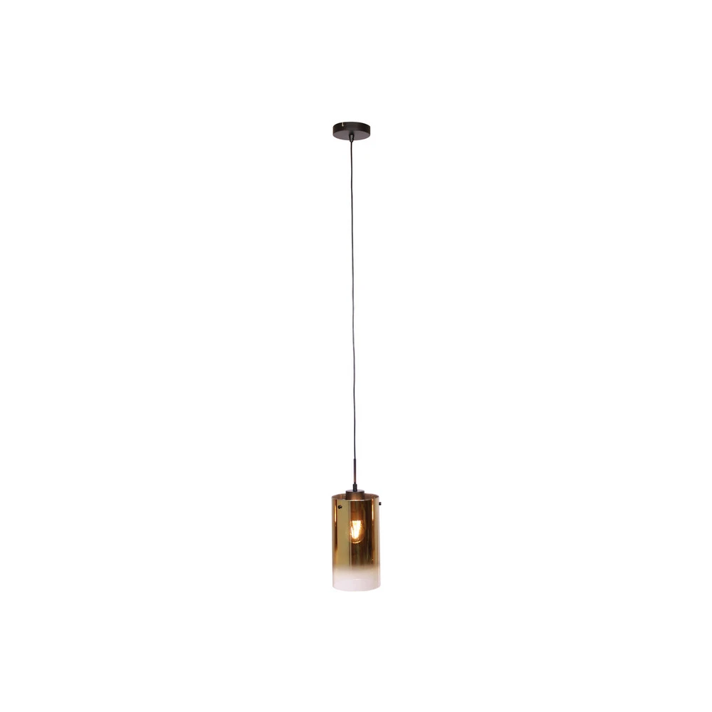 Lustre Cristal Premium Suspension Ventotto, noir/or, Ø 15 cm, verre