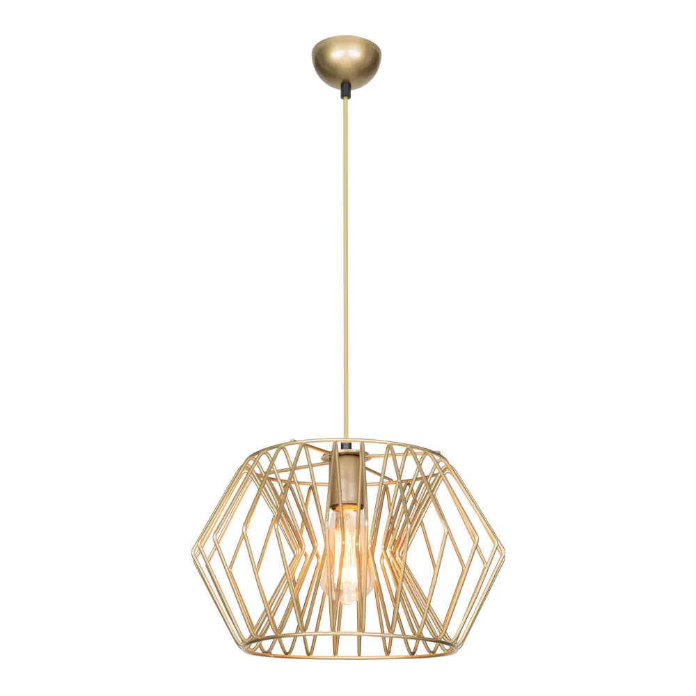 Lustre lampe lumière suspendu suspension en métal 76 cm E27 bronzé patiné 03_0007445 | Garantie 2 Ans