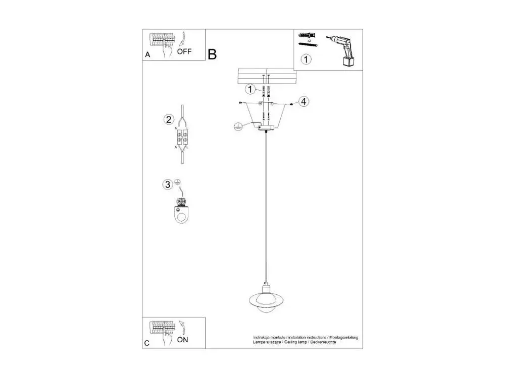 Pendentif novateur en acier - 1 sources lumineuses - L.20 x H.125 cm - blanc